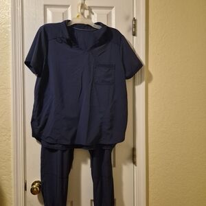 Scrubstar Navy Blue Women's Scrub Set